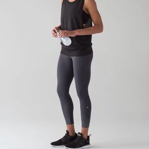 RARE EUC 🩶 Lululemon Tight Stuff Tight II *25" dark grey size 6